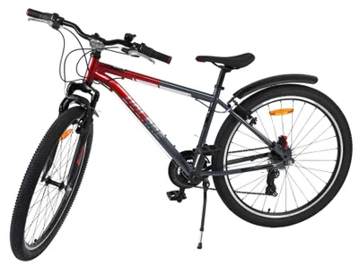 Produktbild von Volare XC Race Kinderfahrrad - 26 Zoll - Rot/Grau - 21 Gänge - Mit em Kabelschlösschen