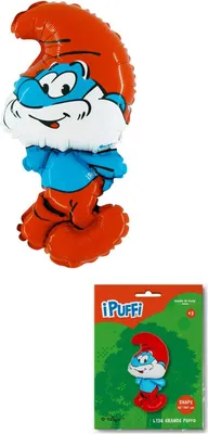 Obrázok produktu pre Fóliový balón Grabo, Papa Smurf, balený 107 cm