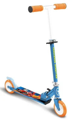 Produktbild von Mattel Hot Wheels 2-Rad Kinderroller Faltbare Fußbremse Blau