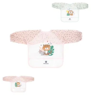 Produktbild von Kikkaboo Savanna Lätzchen Mit Langen Ärmeln Und Auffangschale    One Size