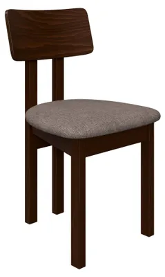 Produktbild von MIRJAN24 Stuhl Divo II, Esszimmerstuhl aus Buchenholz, 47x48x85 cm (Holzfarbe: Nuss, Stofffarbe: Hygge D20)