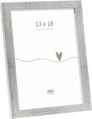 Image de Deknudt Cadre photo en bois S243D Antiksilber 13x18 cm