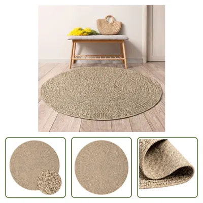 Produktbild von The Living Store Teppich 90 cm Jute-Optik Innen und Außen