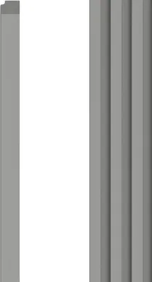 Obrázek produktu pro VOX Nástěnný panel R-TRIM Linerio L-Line – akustický panel – interiérová dekorace – šedý 265 x 3,2 x 2,1 cm 1 kus