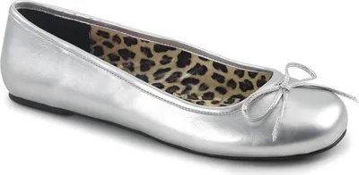 Produktbild von ANNA-01 Damen Flats von Pleaser Pink Label, Silber  , EU 42, US 12