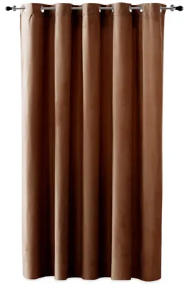 Produktbild von Omgoods - Verdunkelungsgardine "Duffi" mit Ösen - 200 x 260 cm, Braun