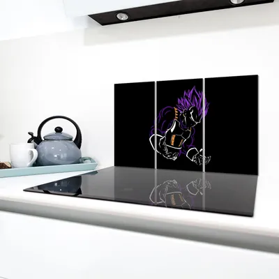 Imagen del producto de Placa de vidrio protectora para cocina, dimensiones 30x52 cm