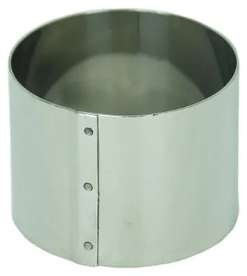Produktbild von 3er Edelstahl Speisering Set Backring Kochring Dessertring