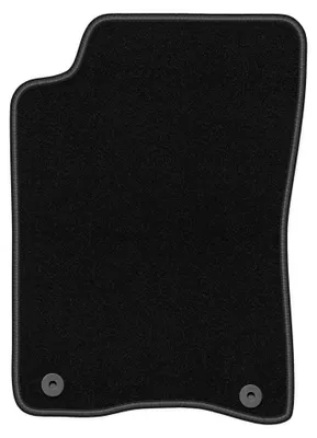Produktbild von Fahrermatte Velours für Audi 90 B3 1986-1991 (Limousine) – 1-tlg, Schwarz, passgenau – Wielganizator BASIC