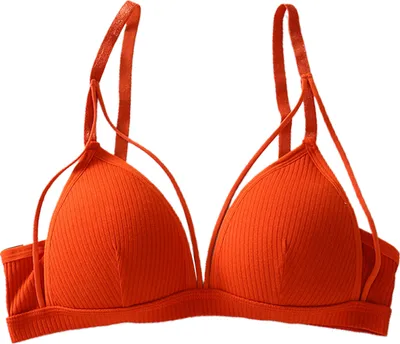 Produktbild von Damen-BH, Beauty-Rücken, verstellbare Träger, Spaghettiträger, einfarbig, ohne Stahlring, schützende Unterwäsche, Rückenverschluss, Damen-Büstenhalter, Innenbekleidung