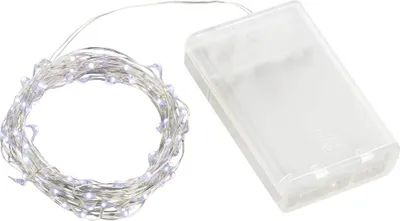 Produktbild von Lex Light Micro LED Lichterkette Batterie 4,95m 100 LEDs kaltweiß innen