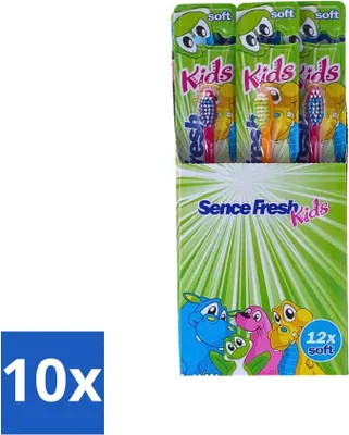 Produktbild von Sence - Fresh Kids Soft - Zahnbürsten - Weich - 12 Zahnbürsten - Vorteilspack - 10 Stücke