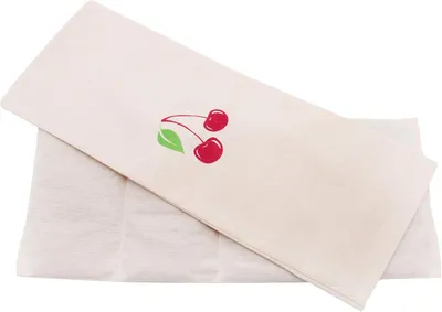 Imagen del producto de Almohadilla de cereza con funda de algodón, 20x53 cm, relleno de 4 compartimentos, para tratamientos de calor