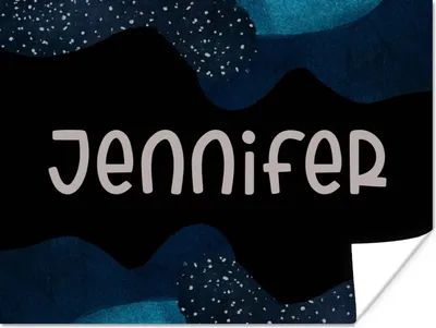 Produktbild von MuchoWow® Poster Jennifer - Pastell - Mädchen 120x90 cm - Wandbild