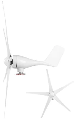 Windturbine 1200 W, 5 Nylonblätter, 12V, industriell