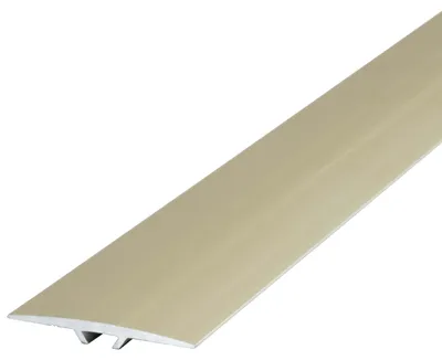 Produktbild von Dalsys Übergangsprofil flach 40mm x 90cm zum Schrauben inkl. Befestigungsmaterial, aus Aluminium Champagner
