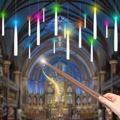 Image de Chandelier lumineux à LED avec télécommande - 12 bougies magiques pour les fêtes et la décoration