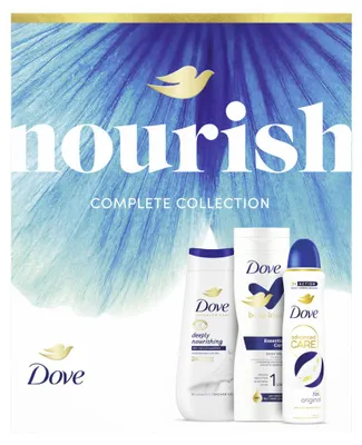 Produktbild von Dove Women Nourish Geschenkset Gel + Spray + Balsam