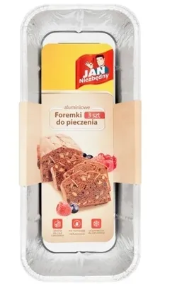Produktbild von Jan Niezbędny Formy Aluminiowe do Pieczenia Pasztetu 3 sztuki