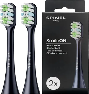 Immagine prodotto di Spinel Care accessori per spazzolino SmileON nero 2 pezzi spazzolino sonico