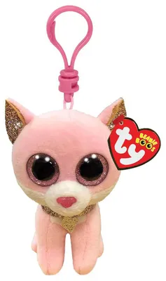 Produktbild von Ty Beanie Boo's Clip Fiona Pink Cat 7cm
