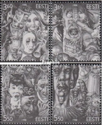 Produktbild von Briefmarken Estland 1998 Mi 318-321 (kompl.Ausg.) postfrisch Wiiralt