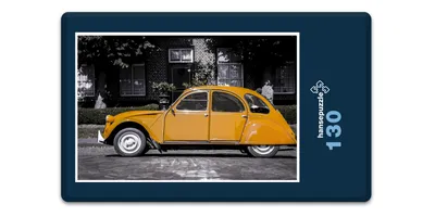 Produktbild von hansepuzzle 17435 - Oldtimer Puzzle, 130 Teile, Fortbewegung, 28,7 x 20,0cm mit hochwertiger Aufbewahrung, Kartonbox und wiederverschließbarem Beutel