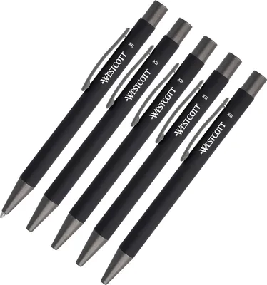 Obrázok produktu pre WESTCOTT E-745006 00 WESTCOTT Kugelschreiber Primesoft schwarz Schreibfarbe blau, 1 St.