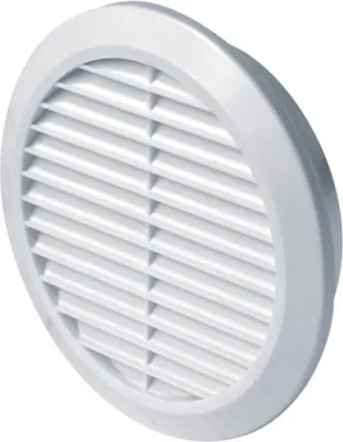 Produktbild von AWENTA Lüftungsgitter rund weiß Ø 80 / 105 mm T30