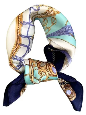 Produktbild von Seidenschal Damen 53x53cm Halstuch Kopftuch Bandana