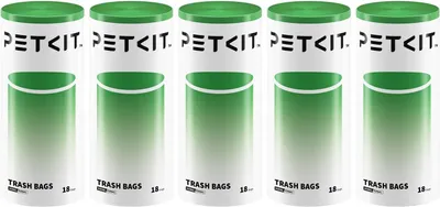 Produktbild von PETKIT Katzentoilettenbeutel mit Zugbändern, Beutel für Katzentoilette für Pura MAX 2 und PUROBOT Max Pro, 5 Rollen*18 (90 Stück)