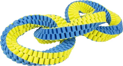 Produktbild von Duvo+ Hundespielzeug Nylon Triple Hoop blau/gelb