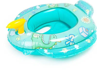 Produktbild von Aufblasbares Kinderschwimmboot mit Sitz und Wasserpistole, grün, Outdoor, 3 Jahre+ grün