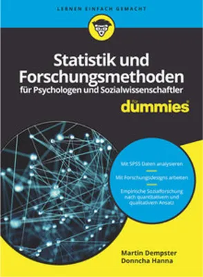 Zdjęcie produktu dla Statistik und Forschungsmethoden für Psychologen und Sozialwissenschaftler für Dummies