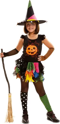 Zdjęcie produktu dla Kostium na Halloween dyniowa czarownica dla dziewczynek
