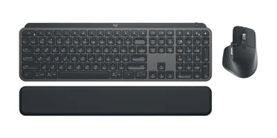 Produktbild von Logitech MX Keys Combo for Business - Tastatur-und-Maus-Set - hinterleuchtet - kabellos - Bluetooth LE - QWERTY - GB - Graphite
