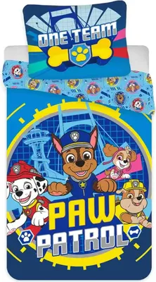 Image de PAW Patrol dreumesBettbezug - 100 x 140 cm - Baumwolle (Blau)