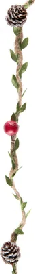 Immagine prodotto di Ghirlanda abete rosso naturale con pigne, 110 cm - taglia unica