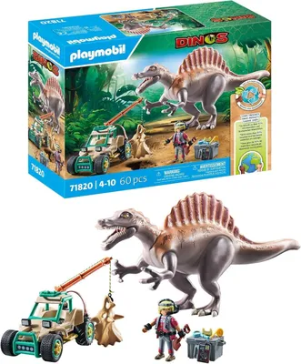 Produktbild von PLAYMOBIL Dinos Spinosaurus-Angriff auf Dino-Ausgrabung, Aktion/Abenteuer, 4 Jahr(e), Mehrfarbig, Kunststoff