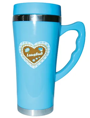 Produktbild von Thermobecher Lausbub blau 450ml