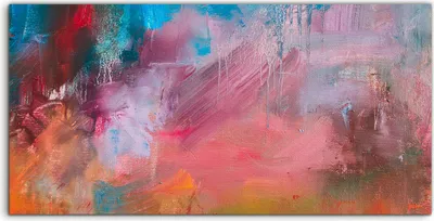 Produktbild von Coloray Acrylbild 100x50  Wandbild Acrylbilder Deko abstrakte farbenfrohe Abstraktion