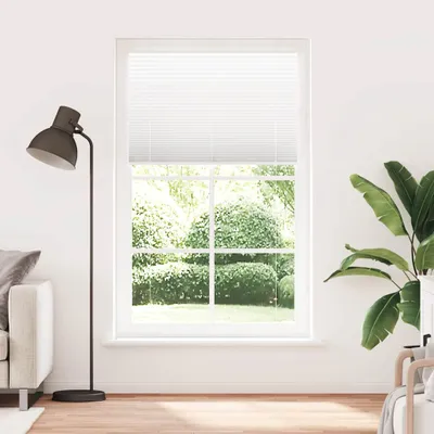 Image de vidaXL Plissé blanc 120x200 cm Largeur du tissu 119,4 cm Polyester