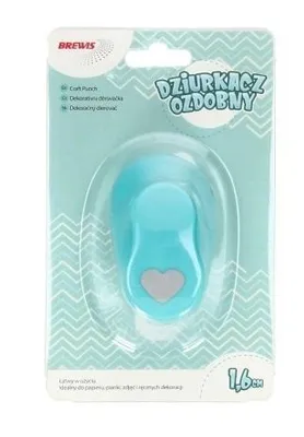 Imagen del producto de Perforadora decorativa - Corazón, 1,6 cm, surtido de colores