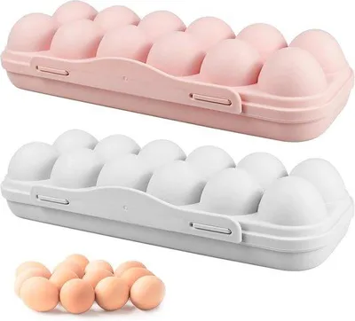 Produktbild von Famanu Eierhalter 24 Fächer - Eieraufbewahrungsbox mit Deckel - Eierspeicher für Kühlschrank - Küche Zuhause