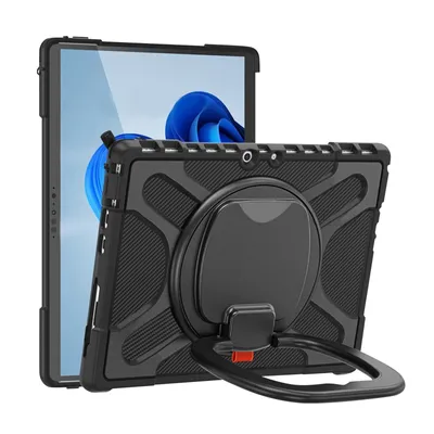 Produktbild von Avizar, Hybrid-Schutzhülle mit Griff-Halterung für Microsoft Surface Pro 8, Schwarz
