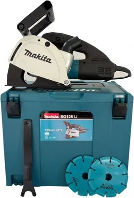 Produktbild von Makita SG1251J, Überlastschutz, Schwarz, Grau, 12,5 cm, 10000 RPM, 1400 W, 145 mm
