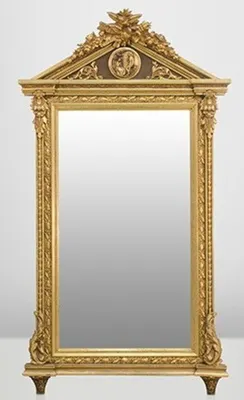 Produktbild von Casa Padrino Barock Wand Spiegel Gold H 204 cm B 113 cm - Edel & Prunkvoll