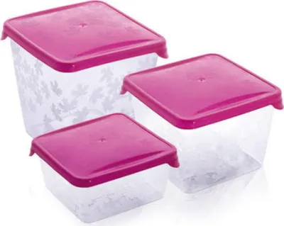 Image de Branq Set de récipients alimentaires Rukkola- (0,45l+0,75l + 1,25l) - carré haut