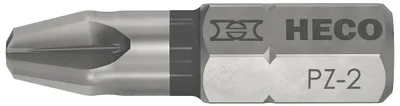 Produktbild von Pozi-Drive HECO PZD-2 Bits schwarz - Packung mit 10 - 57105