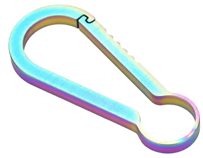 Image de Mousqueton multifonctionnel, mousqueton de randonnée, porte-clés, accessoire de sport de plein air (multicolore)
